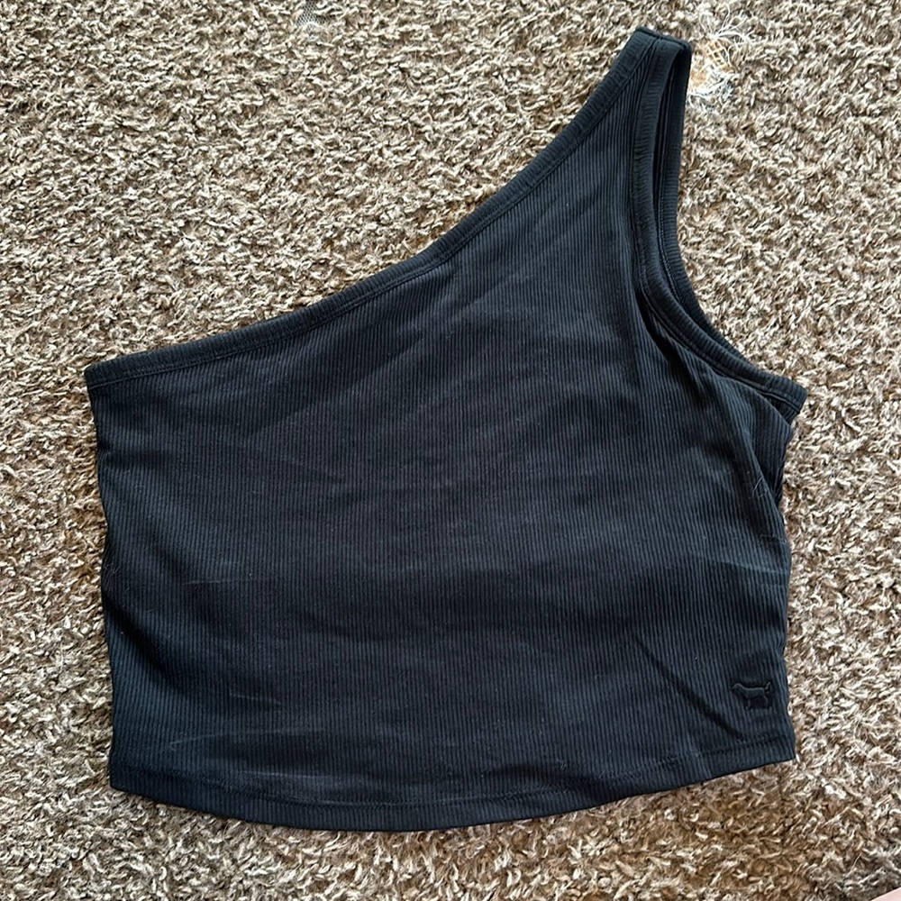 NWOT PINK One Shoulder Crop Tank